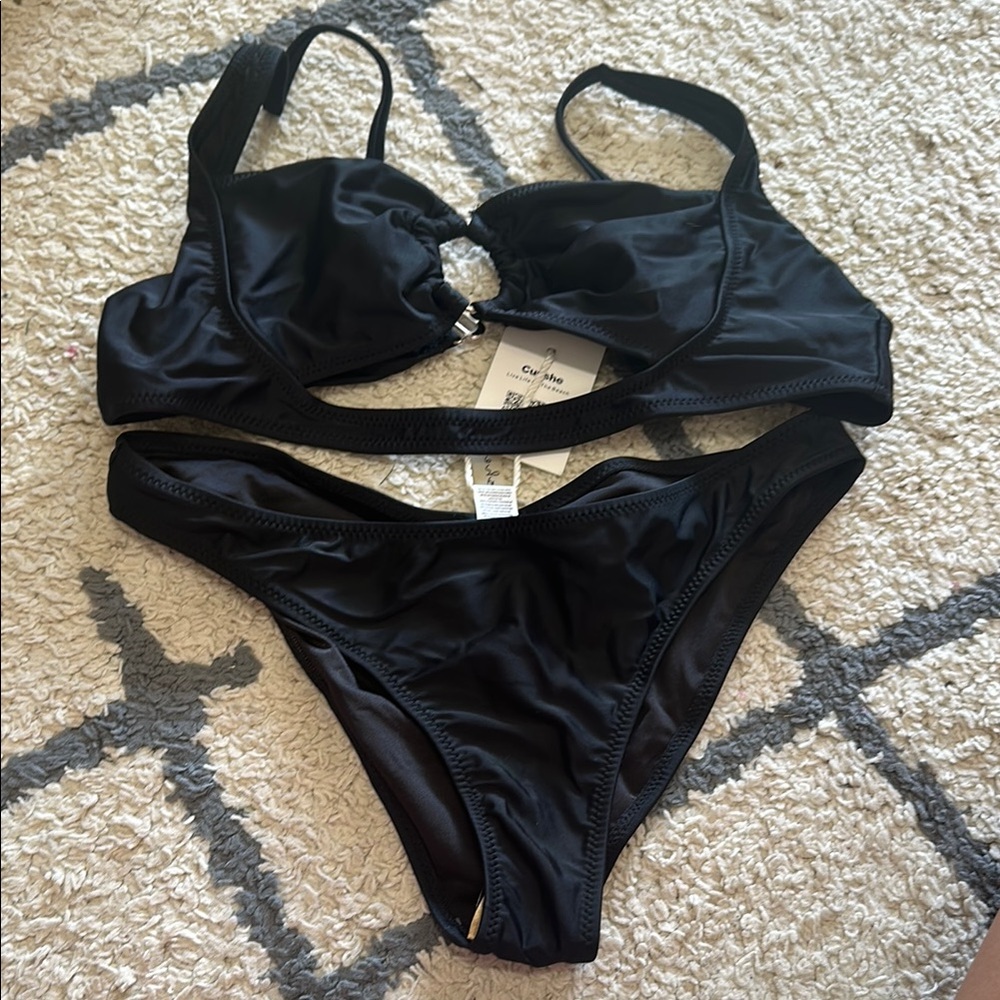 Cupshe Black Bikini Swimwear Timeless Design